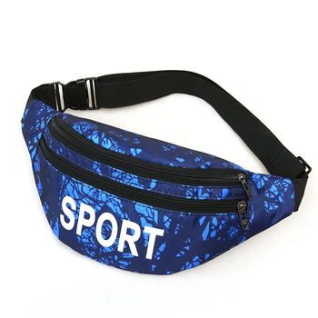 Αθλητικό τσαντάκι μέσης με φερμουάρ, νάιλον, καλοκαίρι 2021, εσωτερική θήκη και πολλαπλά εσωτερικά διαμερίσματα