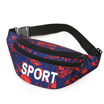 Αθλητικό τσαντάκι μέσης με φερμουάρ, νάιλον, καλοκαίρι 2021, εσωτερική θήκη και πολλαπλά εσωτερικά διαμερίσματα