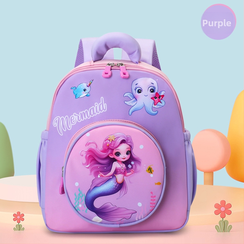 Rucsac pentru copii, imprimeu anime, Material Oxford, respirabil și rezistent la uzură, bretele curbate