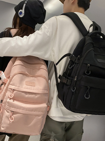 Σακίδιο σχολείου και ταξιδιών, νάιλον, χωρητικότητα 20–35 L, κατάλληλο για φορητό 15 ιντσών, ανθεκτικό σε πιτσιλίσματα νερού, αστικός μινιμαλιστικός στυλ