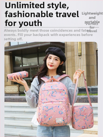 Τσάντα πλάτης μεγάλης χωρητικότητας, ιμάντες αερόσφυξης, ύφασμα Oxford, αναπνεύσιμη και αδιάβροχη, επένδυση πολυεστέρα, μοτίβο με γράμματα