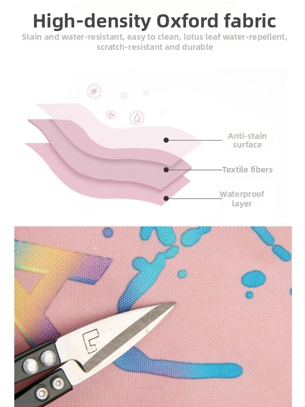 Раница за училище с голям капацитет, презрамки с въздушна възглавница, Oxford плат, дишаща и водоустойчива, полиестерова подплата, модел с буквен принт