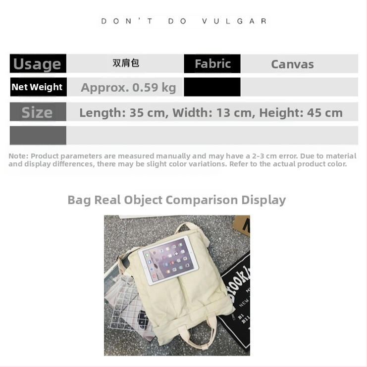 Batoh z plátna, 36–55 L, unisex, priedušný, mestský street štýl