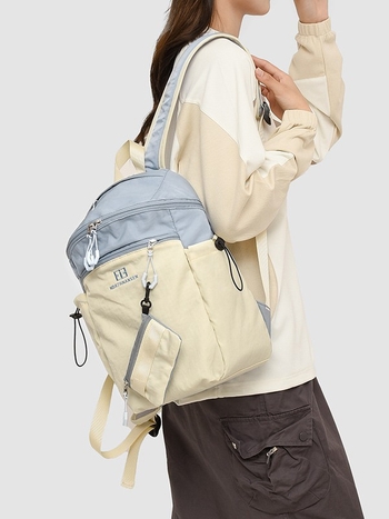 Unisex νάιλον σακίδιο με αστικό μινιμαλιστικό σχέδιο, αδιάβροχο, χωρητικότητα 20–35 λίτρων, με καμπύλες ιμάντες ώμου, κατάλληλο για σχολείο