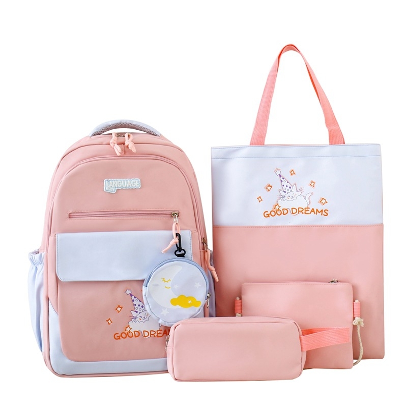 Unisex nailoninė kuprinė vidurinei mokyklai – kvėpuojanti, ultra lengva, didelė talpa, pečių dirželiai su oro pagalve