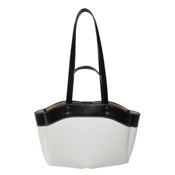PU moterų Tote rankinė, horizontalaus kvadrato formos, laminuotas vidinis kišenė su užtrauktuku, poliesterio pamušalas
