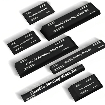 EVA шлайф-блокове комплект - гъвкави, мокро/сухо шлайфане, за дървообработка и автомобилна каросерия, 7 или 12 броя