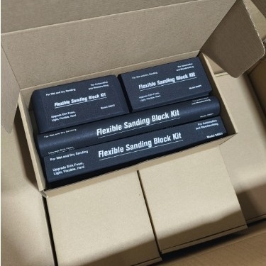 EVA шлайф-блокове комплект - гъвкави, мокро/сухо шлайфане, за дървообработка и автомобилна каросерия, 7 или 12 броя