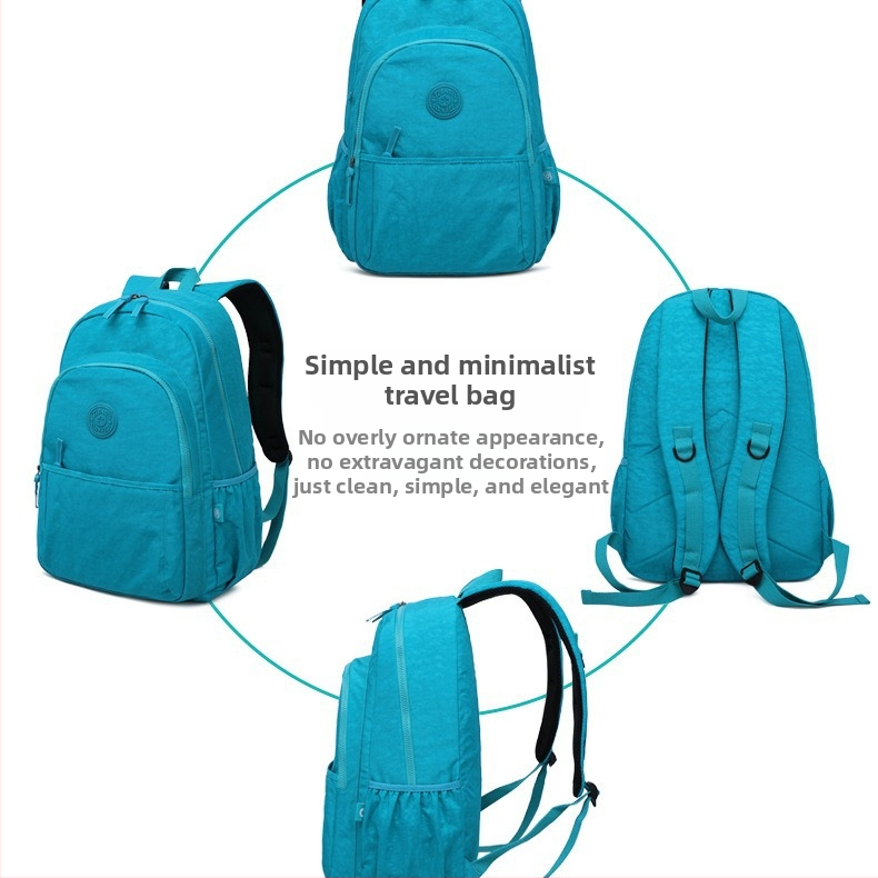 Cestovný batoh z nylonu, 20–35 L, priedušný, vodotesný, odolný voči opotrebeniu, mestský minimalistický dizajn, kompatibilný s 14-palcovým notebookom