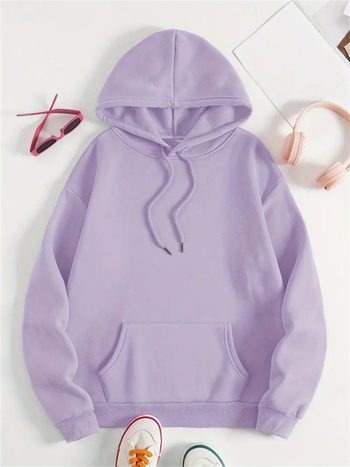 Hooded pullover s SHARKS otiskom, slobodan kroj, poliester (dugi rukav; proljeće 2025)