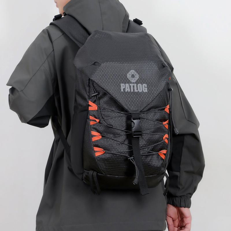 Nailona pārgājienu mugursoma, gan vīriešiem, gan sievietēm ar gaisa spilvenu siksnām, ārējiem sportiem, pavasaris 2025