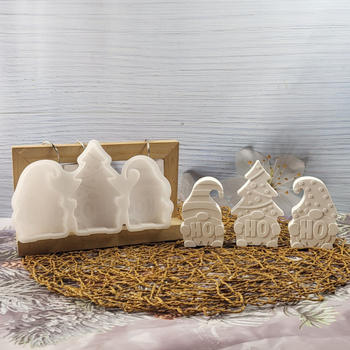 Καλούπι σιλικόνης για χριστουγεννιάτικους νάνους διακοσμητικά – ασύμμετρο σχήμα, συμβατό με τσιμέντο/ γύψο, DIY (Υλικό: σιλικόνη; Σκοπός: DIY; Κατηγορία: καλούπια)