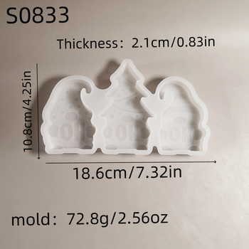 Καλούπι σιλικόνης για χριστουγεννιάτικους νάνους διακοσμητικά – ασύμμετρο σχήμα, συμβατό με τσιμέντο/ γύψο, DIY (Υλικό: σιλικόνη; Σκοπός: DIY; Κατηγορία: καλούπια)