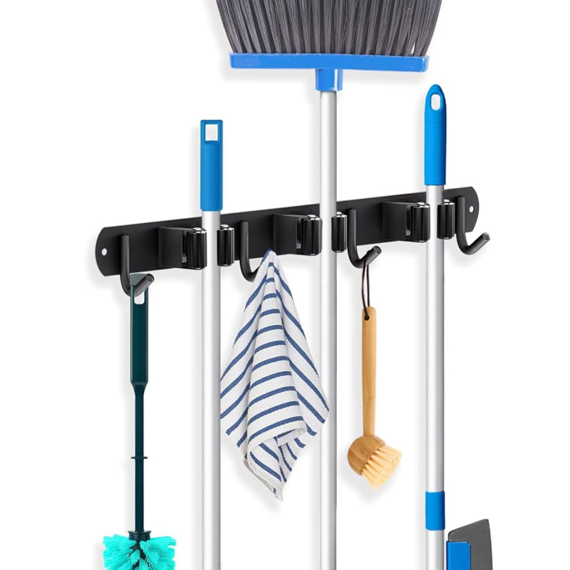 Laikiklis mopui - sieninis montavimas be gręžimo, metalinė konstrukcija, modernus minimalistinis stilius, apkrova (5–10 kg)