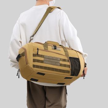 Ανδρική καθημερινή τσάντα ταξιδιού με θήκη για παπούτσια — Μεγάλη χωρητικότητα, Oxford ύφασμα, επένδυση πολυεστέρα, πολυλειτουργική αθλητική τσάντα