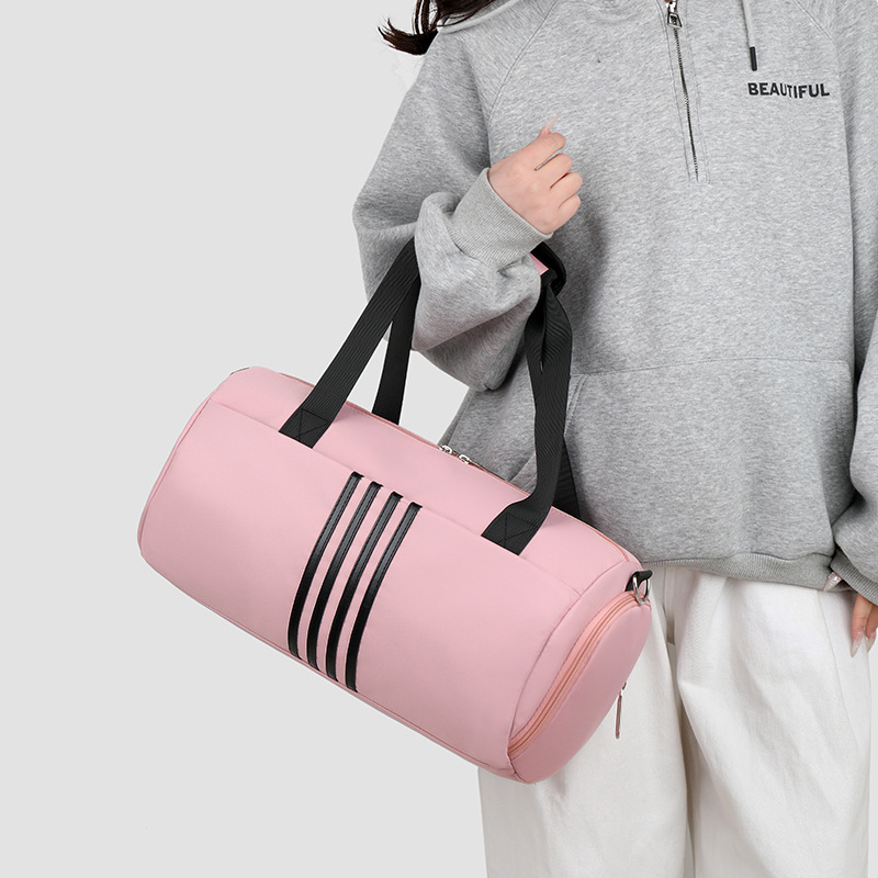 Nylon torba preko ramena s prugastim uzorkom, kapacitet 36–55L, gradski minimalistični stil, vodootporna, ultralakа, otporna na habanje, odjeljak za suho/mokro