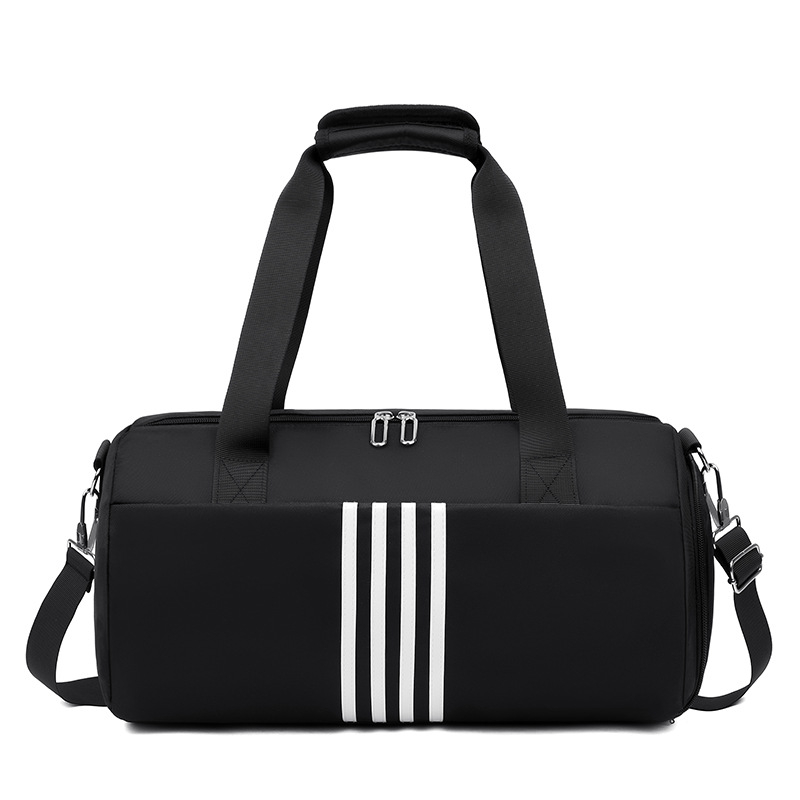 Nylon torba preko ramena s prugastim uzorkom, kapacitet 36–55L, gradski minimalistični stil, vodootporna, ultralakа, otporna na habanje, odjeljak za suho/mokro