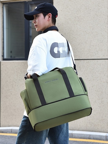 Τσάντα ταξιδιού, υπερλεπτή με χωρητικότητα 36–55 L, ύφασμα Oxford, διαπνέουσα, αδιάβροχη, διαχωρισμός στεγνό-υγρό