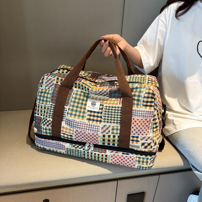 Unisex kelioninė rankinė, 20-35L talpa, Oxford audinys, išplečiama su drėgna ir sausa atskyrimu