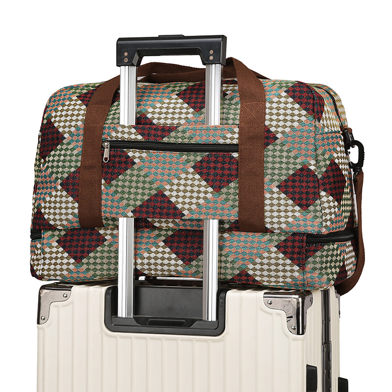 Unisex kelioninė rankinė, 20-35L talpa, Oxford audinys, išplečiama su drėgna ir sausa atskyrimu