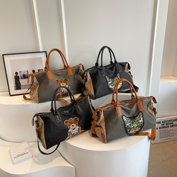 Τσάντα ταξιδιού μεγάλης χωρητικότητας, ύφασμα Oxford, διαχωρισμός βρεγμένων-ξηρών, unisex, αστικός μινιμαλισμός, 20–35L