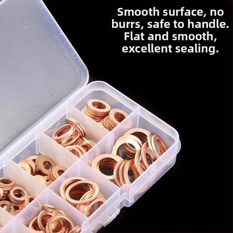 Комплект O-образни уплътнения за автомобили, плоски уплътнения, 200/420 броя, GB стандарт, повърхностна обработка pickling, материал T2