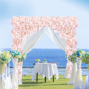 Viță artificială cu flori de cireș din plastic; pentru acoperirea conductelor de aer condiționat și decorativ înfășurare (Material: floare din plastic; Design: cireș; Utilizare: acoperire conducte de aer condiționat)