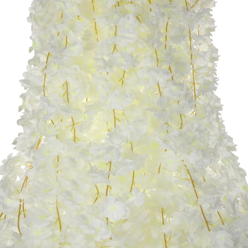 Viță artificială cu flori de cireș din plastic; pentru acoperirea conductelor de aer condiționat și decorativ înfășurare (Material: floare din plastic; Design: cireș; Utilizare: acoperire conducte de aer condiționat)