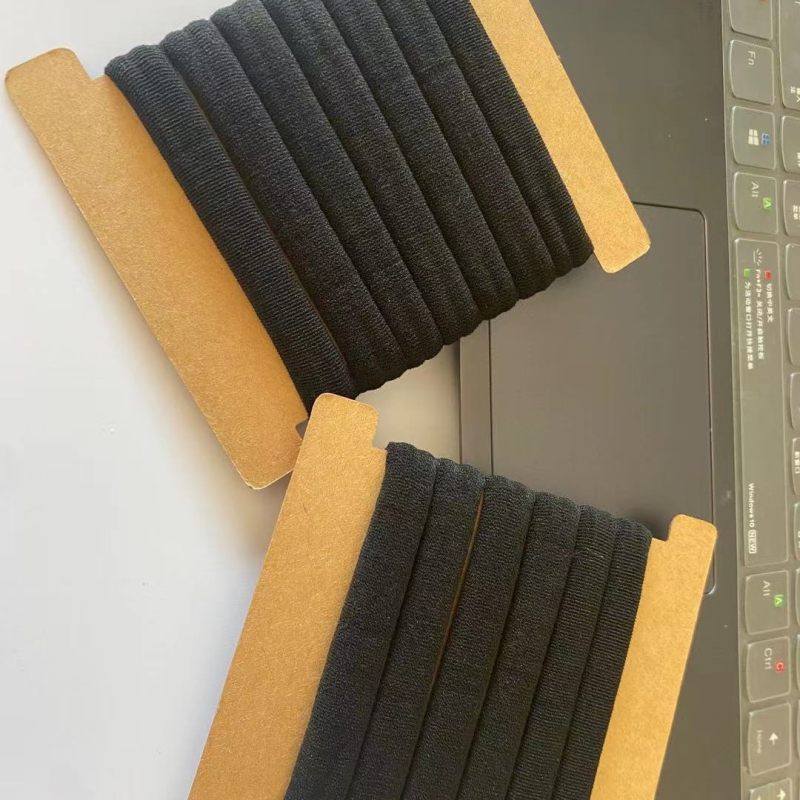 Galvos odos draugi plaukų gumelė, megzta iš poliesterio ir nailono, aukšta elastingumas, atsparumas lūžimui, Korėjietiškas stilius