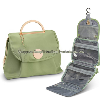 Δερμάτινο τσαντάκι καλλυντικών για ταξίδι – αγροτικό στυλ, με γάντζο, αποθήκευση