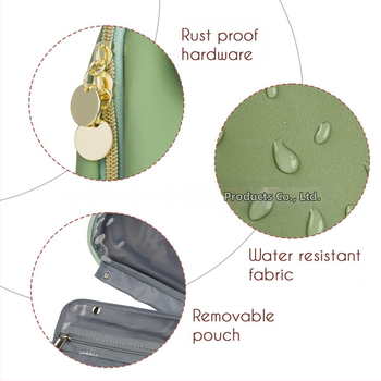 Δερμάτινο τσαντάκι καλλυντικών για ταξίδι – αγροτικό στυλ, με γάντζο, αποθήκευση