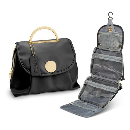 Δερμάτινο τσαντάκι καλλυντικών για ταξίδι – αγροτικό στυλ, με γάντζο, αποθήκευση