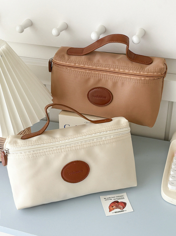 Nylon utazási kozmetikai táska, poliészter bélés, ultra könnyű és kompakt, unisex, mindennapi használatra