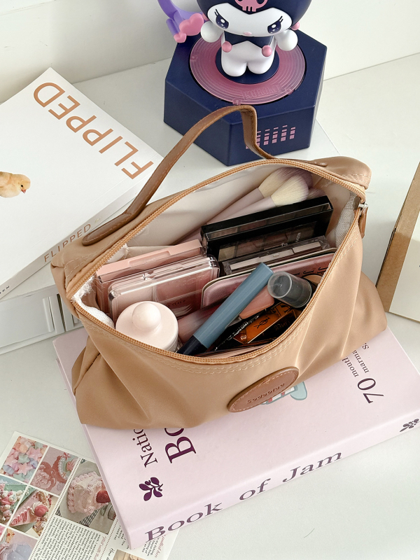 Nylon utazási kozmetikai táska, poliészter bélés, ultra könnyű és kompakt, unisex, mindennapi használatra