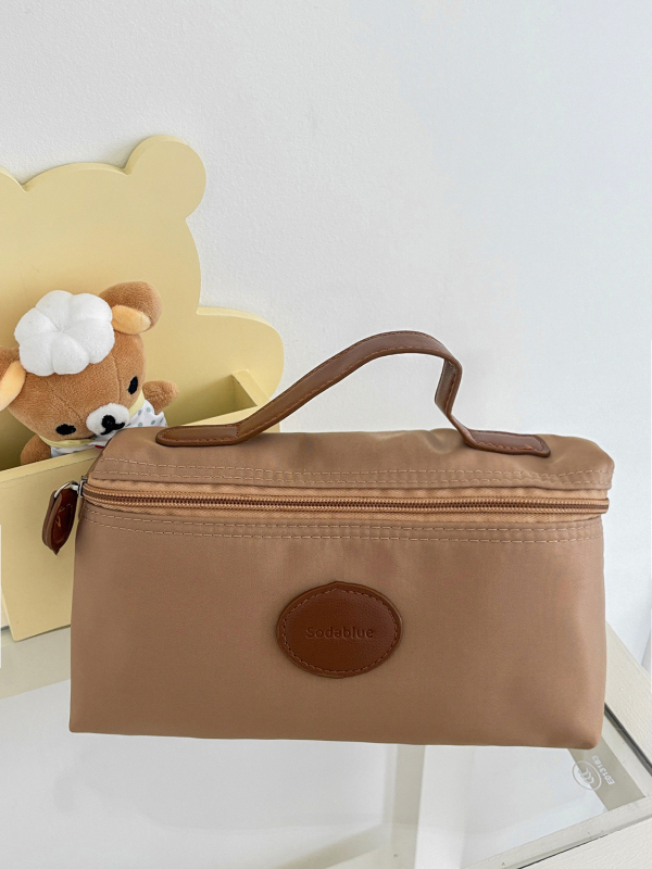 Nylon utazási kozmetikai táska, poliészter bélés, ultra könnyű és kompakt, unisex, mindennapi használatra