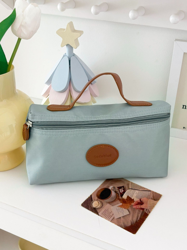 Nylon utazási kozmetikai táska, poliészter bélés, ultra könnyű és kompakt, unisex, mindennapi használatra