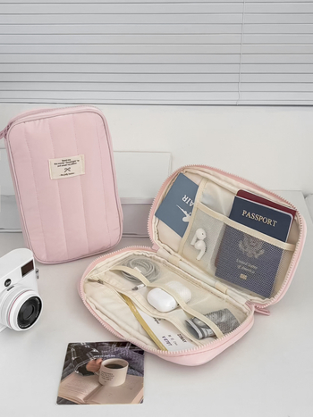 Pieštukų dėklas ir kabelių organizatorius - PU medžiaga, atsparus vandeniui, itin lengvas, didelė talpa, poliesterio įdaila