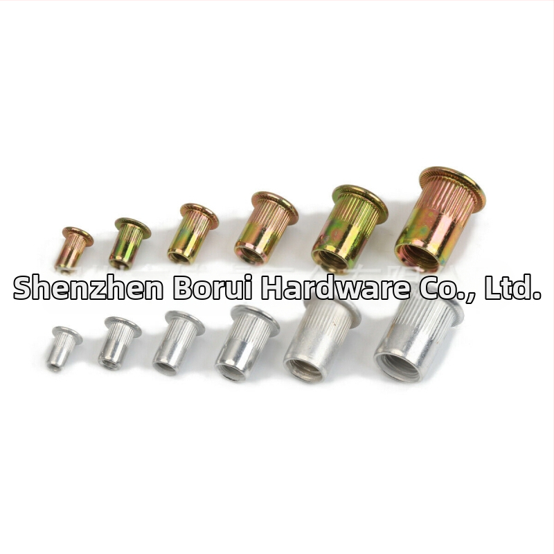 Алуминиев rivet nut, плоска глава, клас B, стандарт