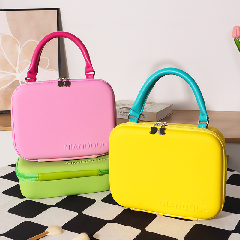 Kocka alakú EVA digitális tároló táska – sokoldalú utazásokhoz, kozmetikumok és asztali kiegészítők tárolására (kocka forma, EVA anyag, sokfunkciós)