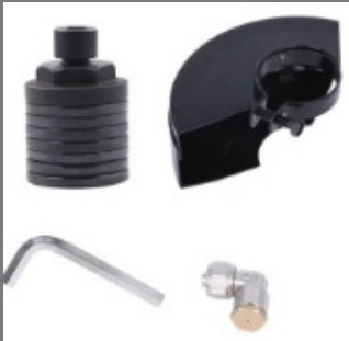 100 típusú sarokcsiszolóhoz készült slotoló adapter; hidraulikus slotoló adapter; többfunkciós; készlet több vágókoronggal