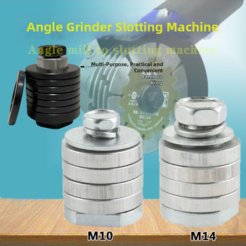 100 típusú sarokcsiszolóhoz készült slotoló adapter; hidraulikus slotoló adapter; többfunkciós; készlet több vágókoronggal