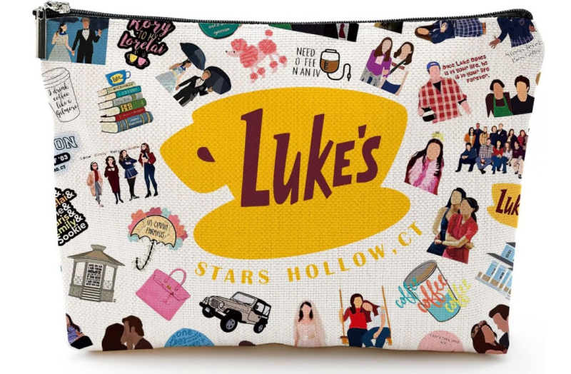 Taylor nyomtatású kozmetikai táska, kis négyzet alakú, poliészter, cipzár, vízszintes elrendezés