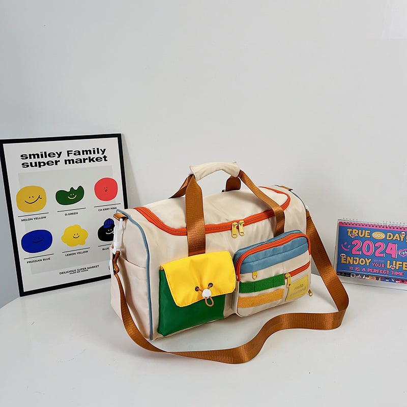 Crossbody sportska torba kapaciteta 20–35L, Oxford platnu, suho-mokri odjeljak, uzorak slova, gradski minimalistički stil