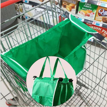 Pirkinių maišelis iš nepluoštos medžiagos, sulankstomas, rankinės stiliaus, didelė talpa