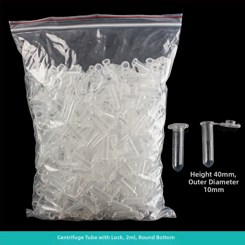 Центрифужна тръба с интегриран капак, взривоустойчива, с ключалка, конусовидно дъно с градуировка, 500 бр. в пакет