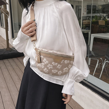 PU torbica za pojas u street fashion stilu, zatvarač, pretinac za mobitel i unutarnji patch pretinac, proljeće 2024