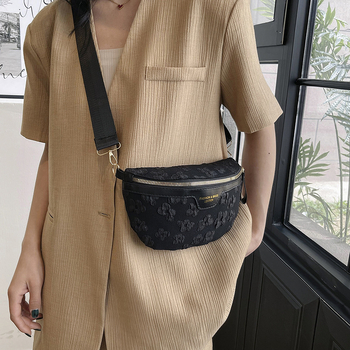 PU torbica za pojas u street fashion stilu, zatvarač, pretinac za mobitel i unutarnji patch pretinac, proljeće 2024