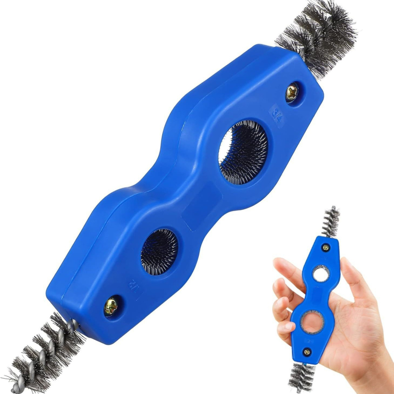 Autó 4‑in‑1 kábel ecset, dupla fejű akkumulátor terminál tisztító és rozsdát eltávolító eszköz