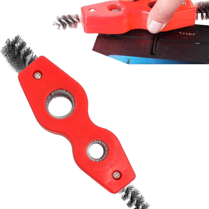 Autó 4‑in‑1 kábel ecset, dupla fejű akkumulátor terminál tisztító és rozsdát eltávolító eszköz