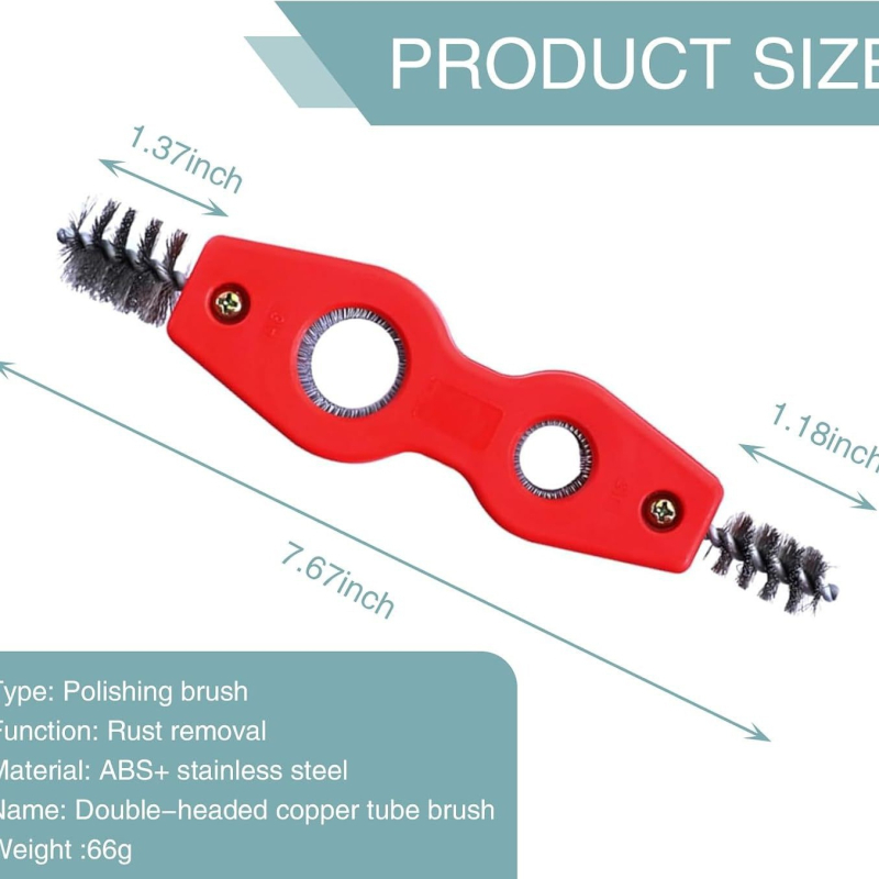 Autó 4‑in‑1 kábel ecset, dupla fejű akkumulátor terminál tisztító és rozsdát eltávolító eszköz